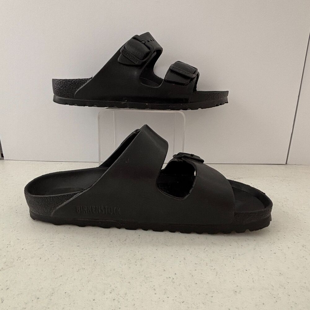 Birkenstock AZ Essentials EVA Womens Sandals Size 36 Slides Black Beach Vacation - Picture 2 of 6